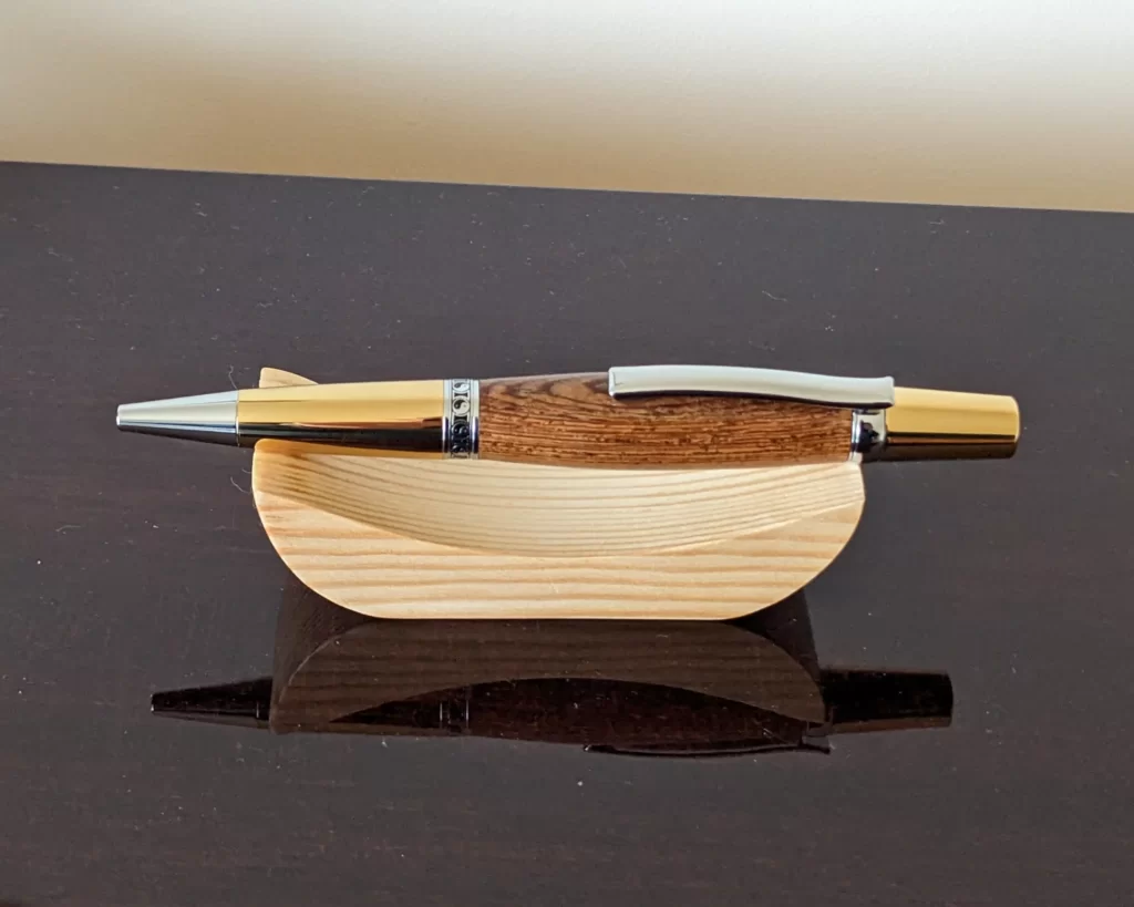 330 Panga Ballpoint Pen with Chrome and Gold Plated Fittings