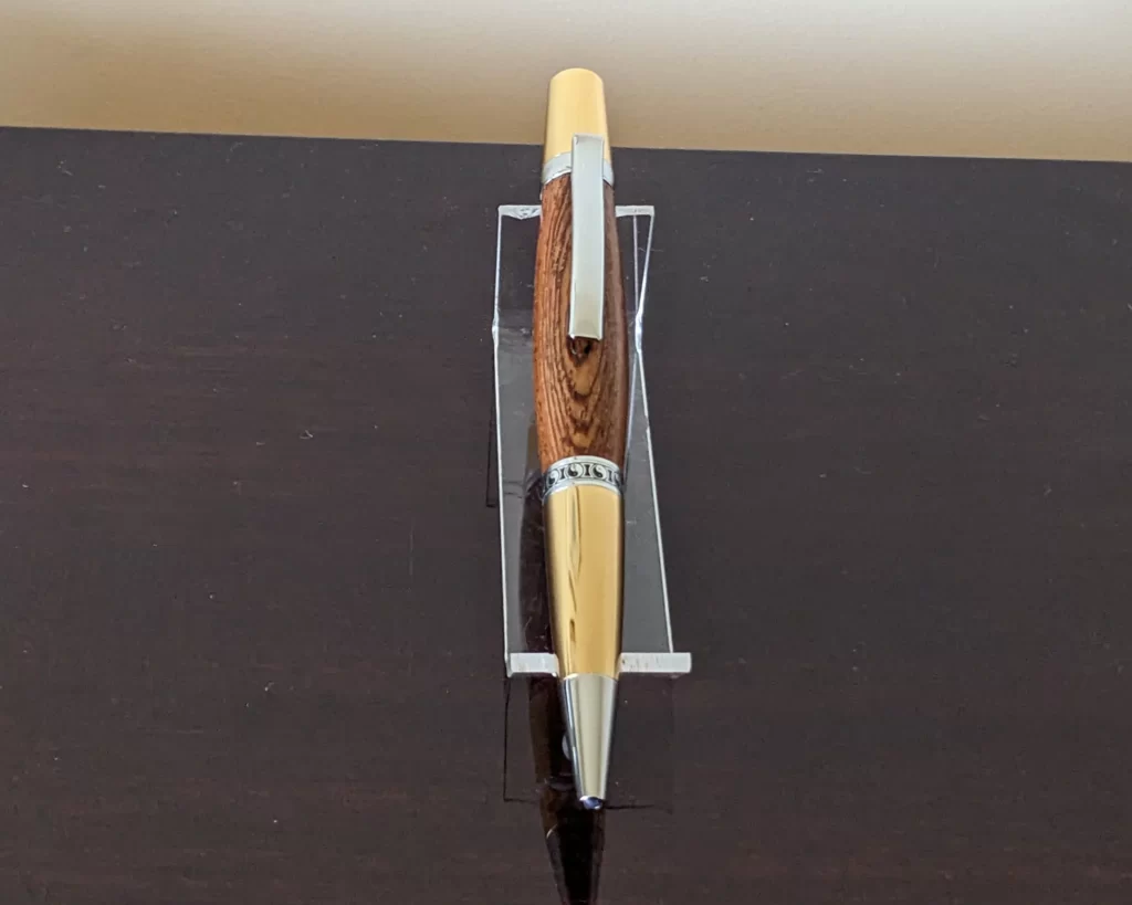 330 Panga Ballpoint Pen with Chrome and Gold Plated Fittings