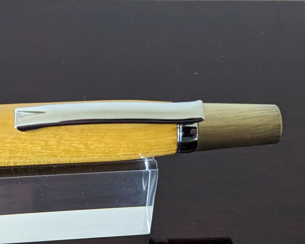 358 Osage Orange Ballpoint Pen with Antiqued Gold Fittings