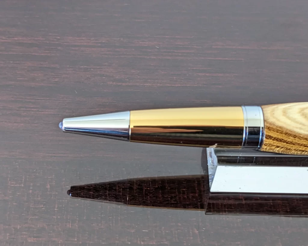 408 Laburnum Ballpoint Pen with Chrome and Gold Plated Fittings