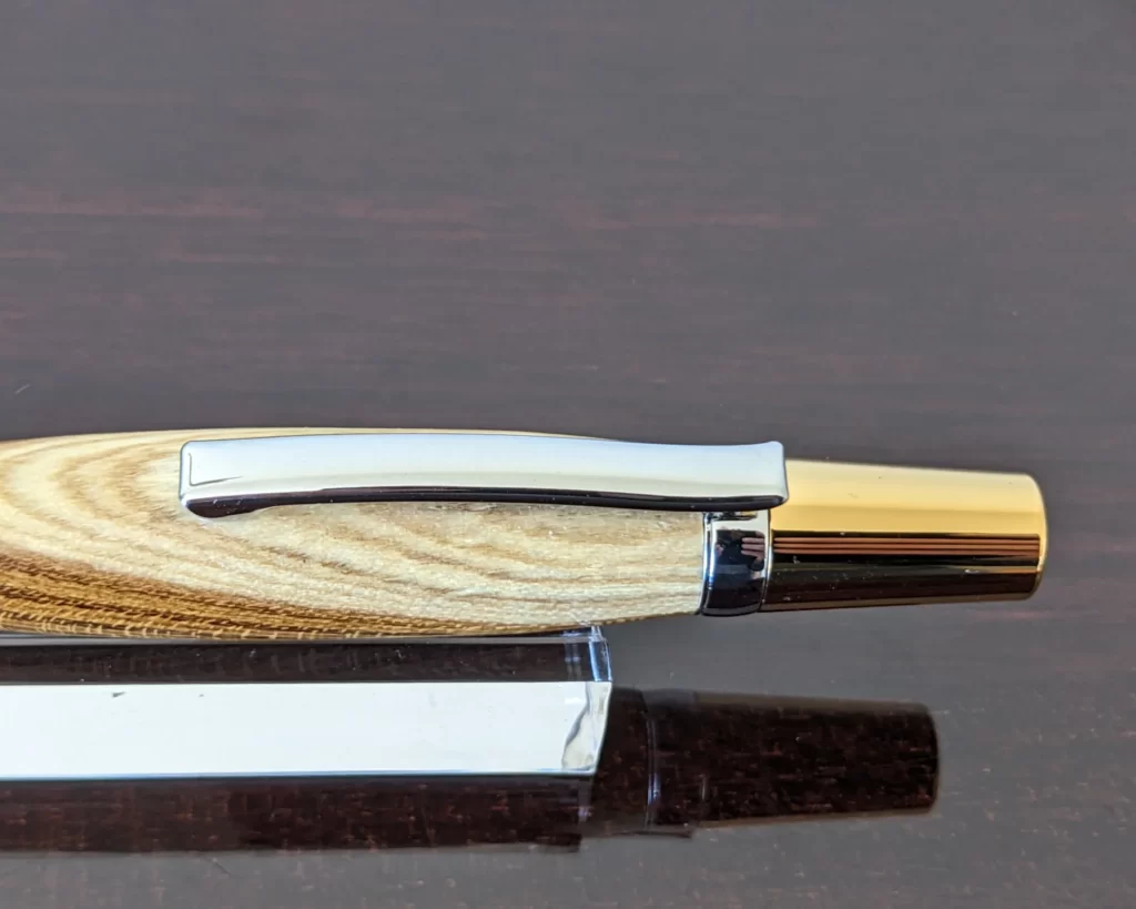 408 Laburnum Ballpoint Pen with Chrome and Gold Plated Fittings