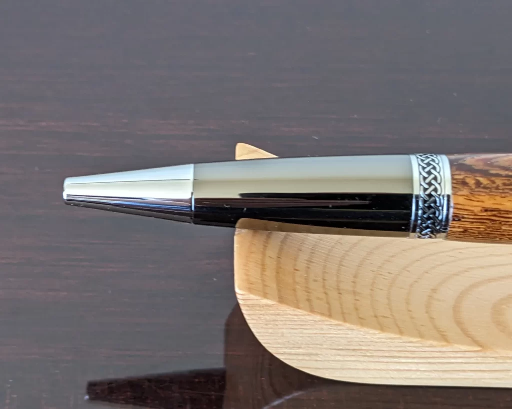 409 Panga Ballpoint Pen with Chrome and Gun Metal Fittings