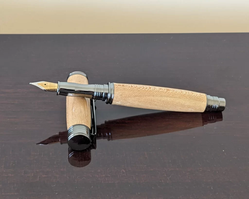 435 Sycamore Fountain Pen with Gun Metal Fittings