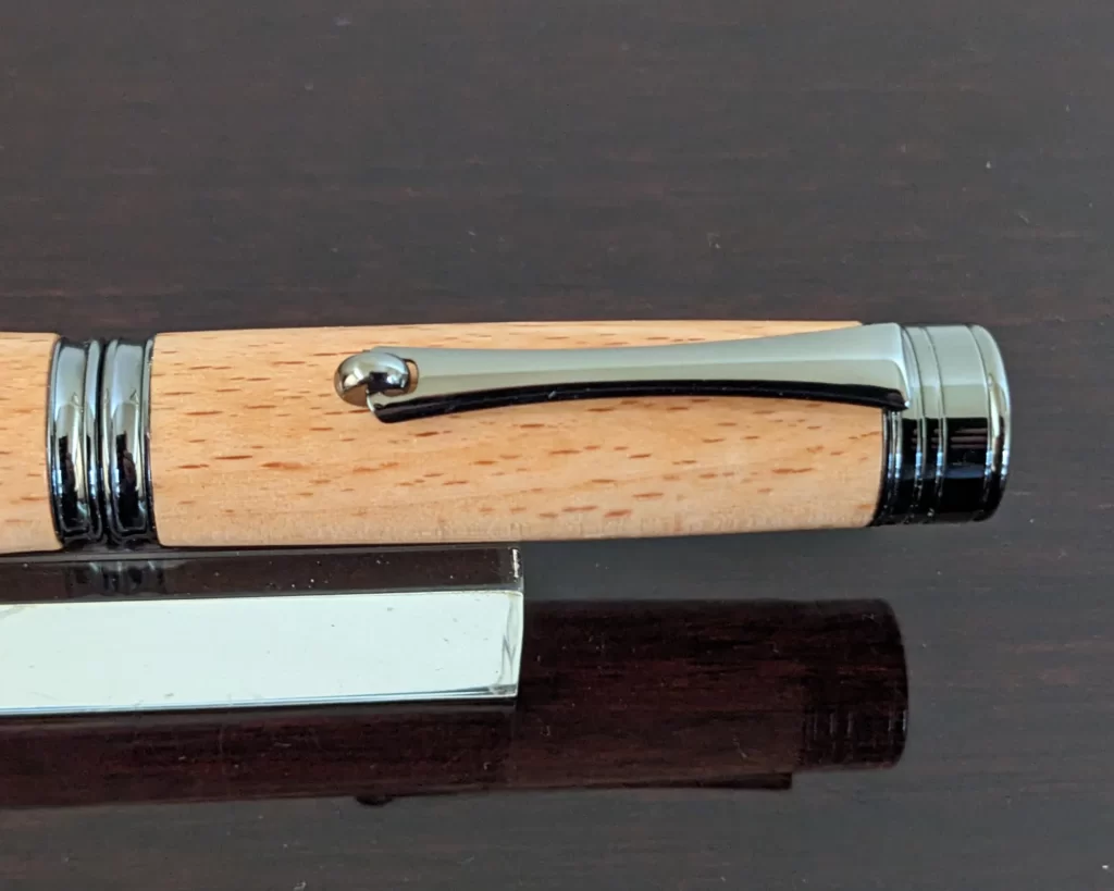 447 Beech Rollerball Pen with Gun Metal Fittings