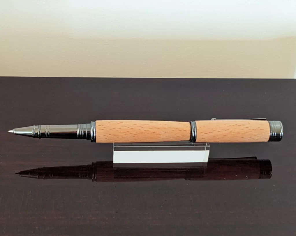 447 Beech Rollerball Pen with Gun Metal Fittings