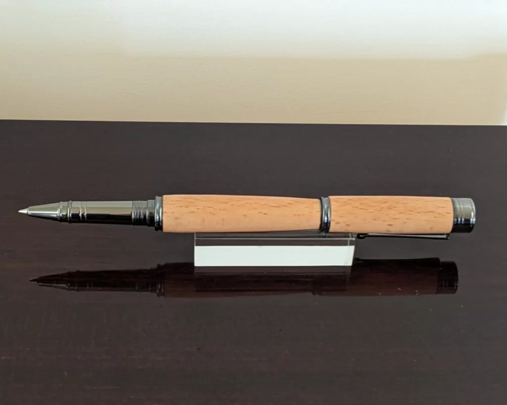 447 Beech Rollerball Pen with Gun Metal Fittings