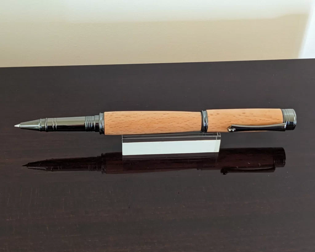 447 Beech Rollerball Pen with Gun Metal Fittings
