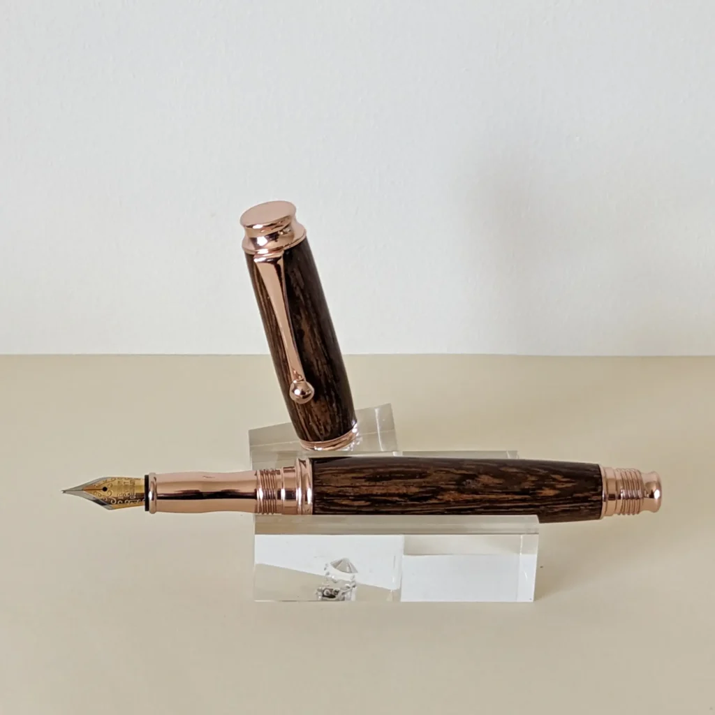 572 Panga Fountain Pen with Rose Gold Plated Fittings