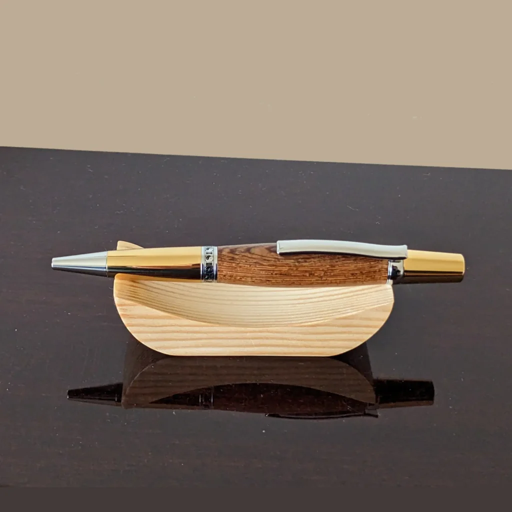 Panga Ballpoint Pen with Chrome and Gold Plated Fittings (330)