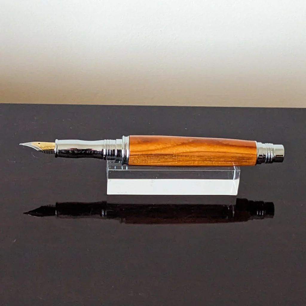 693 Yew Fountain Pen with Chrome Plated Fittings