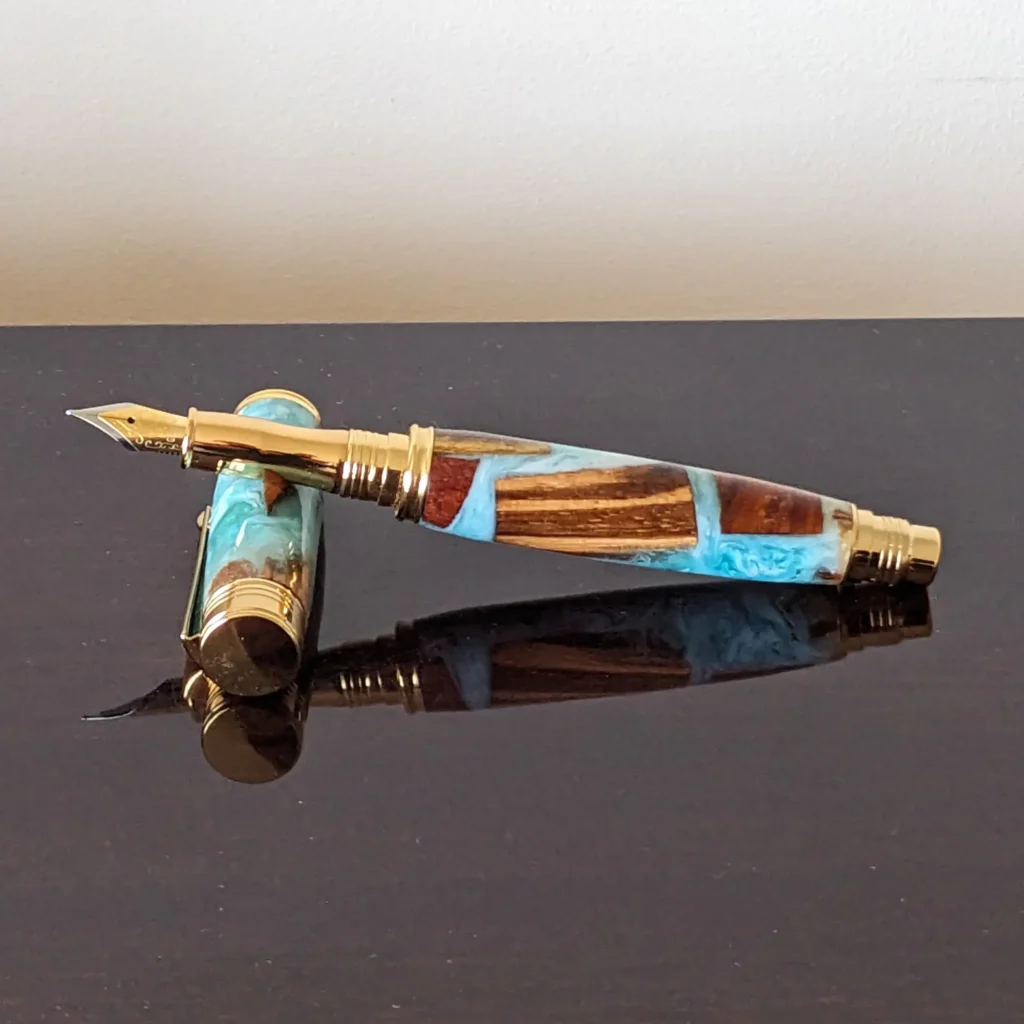 700 Driftwood Fountain Pen with Gold Plated Fittings