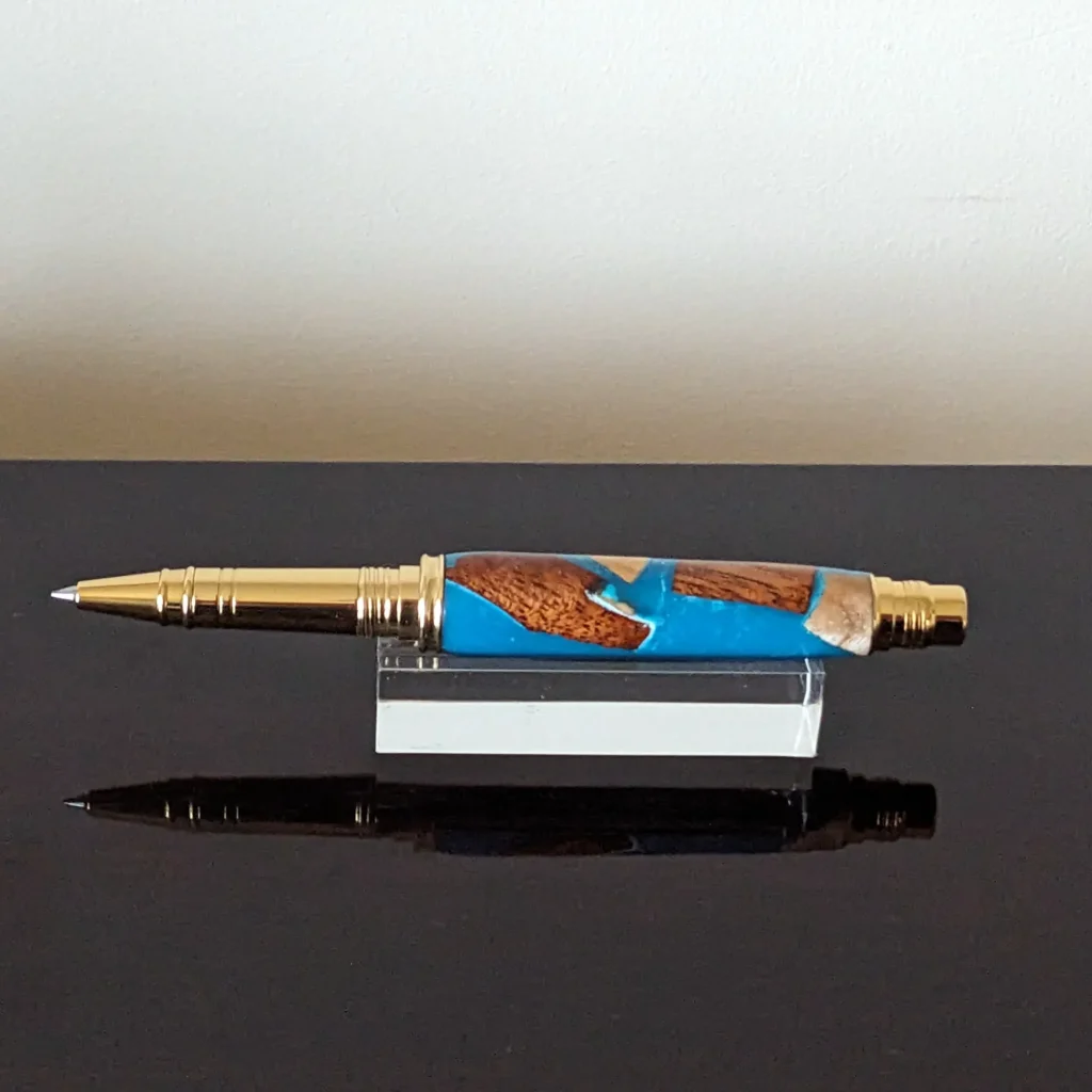 Driftwood Rollerball Pen with Gold Plated Fittings (755)