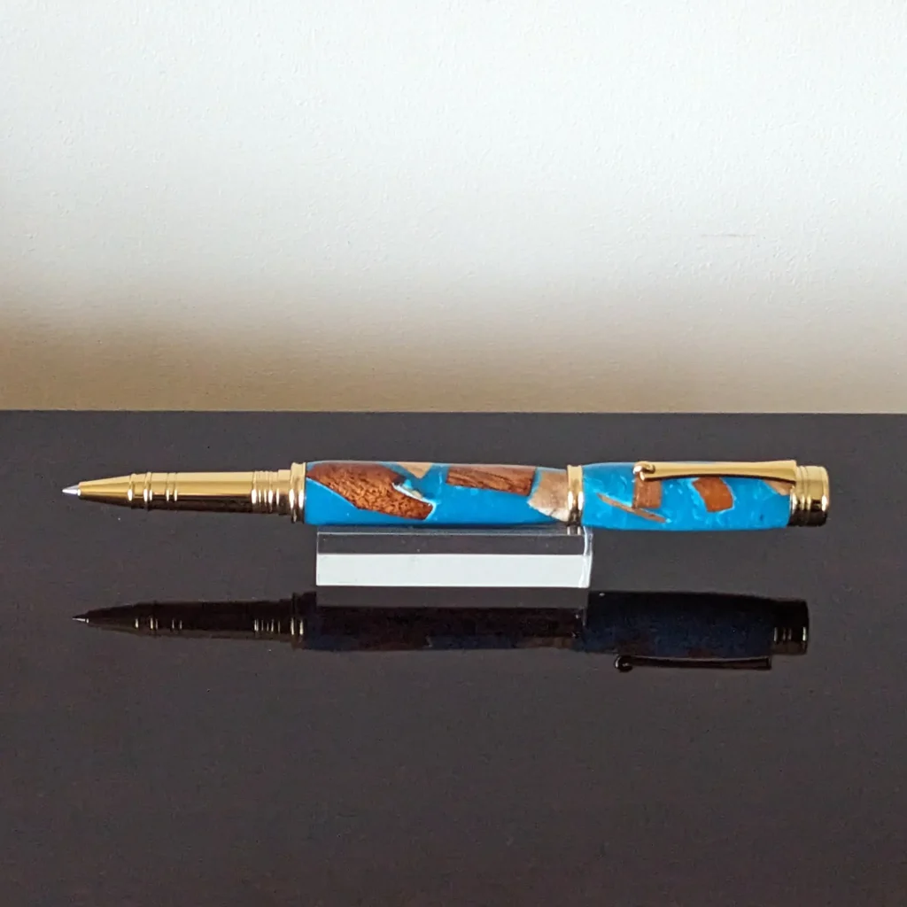 Driftwood Rollerball Pen with Gold Plated Fittings (755)