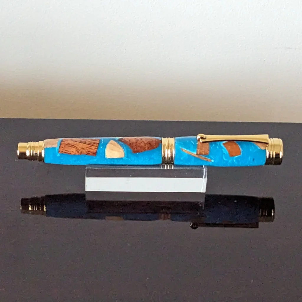 Driftwood Rollerball Pen with Gold Plated Fittings (755)