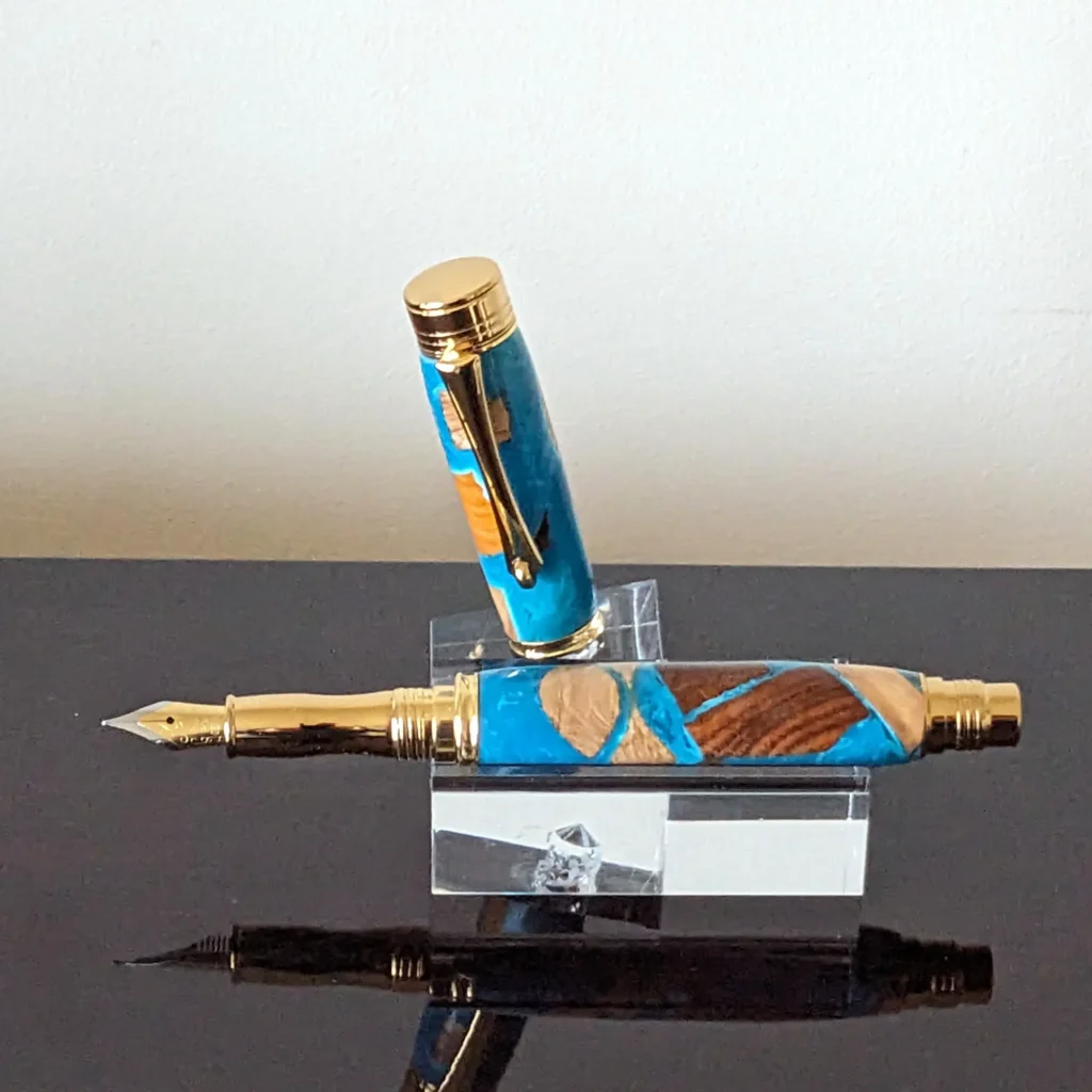 Driftwood Fountain Pen with Gold Plated Fittings (756)