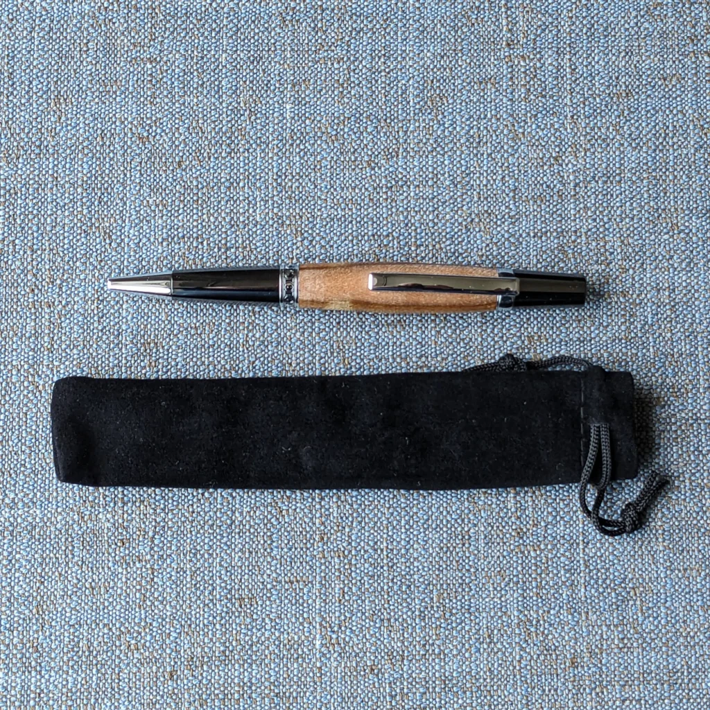 Spalted Ballpoint Pen with Gun Metal Fittings (766)