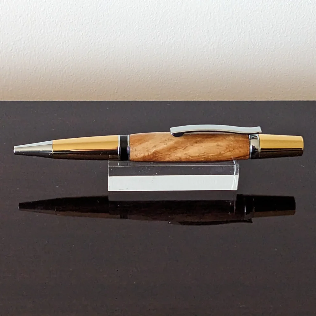 Sweet Chestnut Ballpoint Pen with Gold Plated Fittings (769)