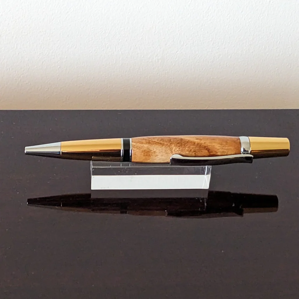 Sweet Chestnut Ballpoint Pen with Gold Plated Fittings (769)