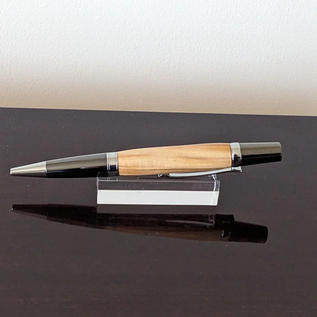 Olive Ballpoint Pen with Gun Metal Fittings (771)