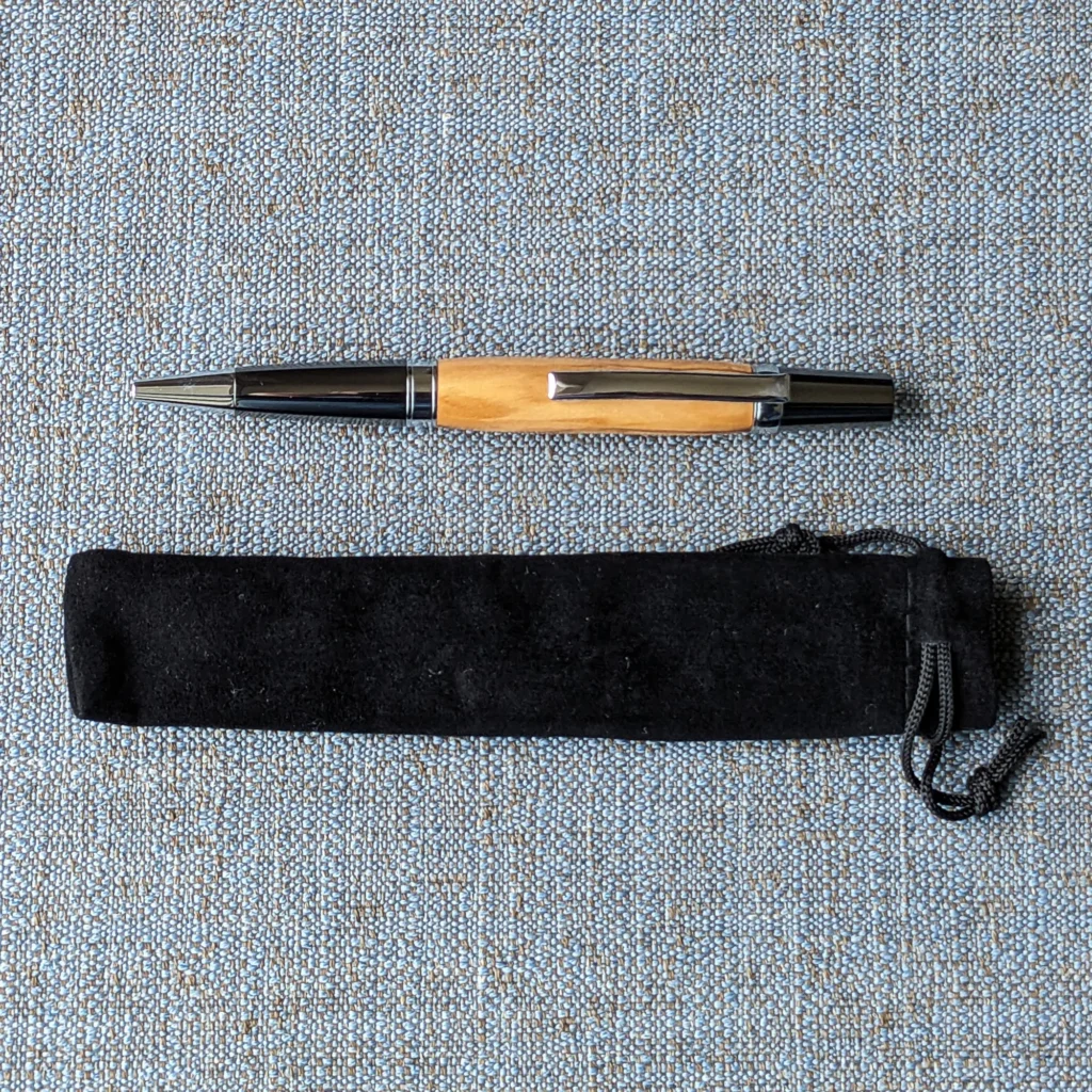 Olive Ballpoint Pen with Gun Metal Fittings (771)