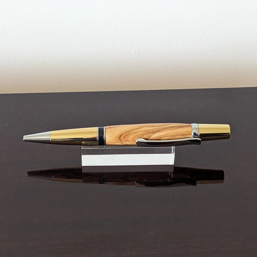Olive Ballpoint Pen with Gold Plated Fittings (772)