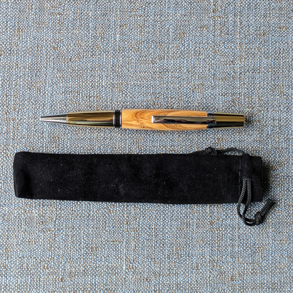 Olive Ballpoint Pen with Gold Plated Fittings (772)