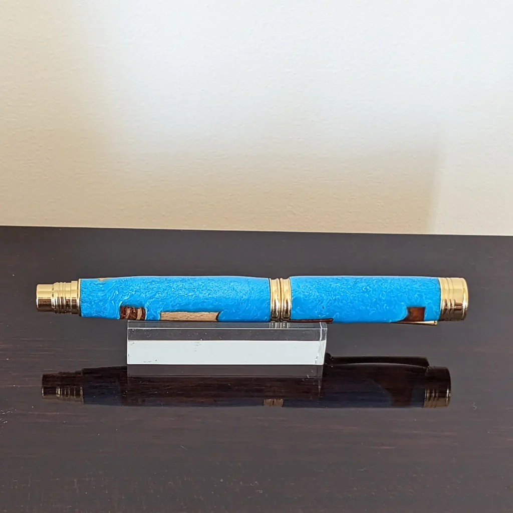 Driftwood Fountain Pen with Gold Plated Fittings (813)