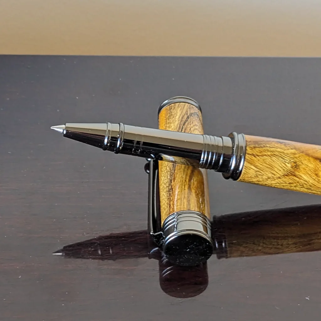 Laburnum Rollerball Pen with Gun Metal Fittings (831)