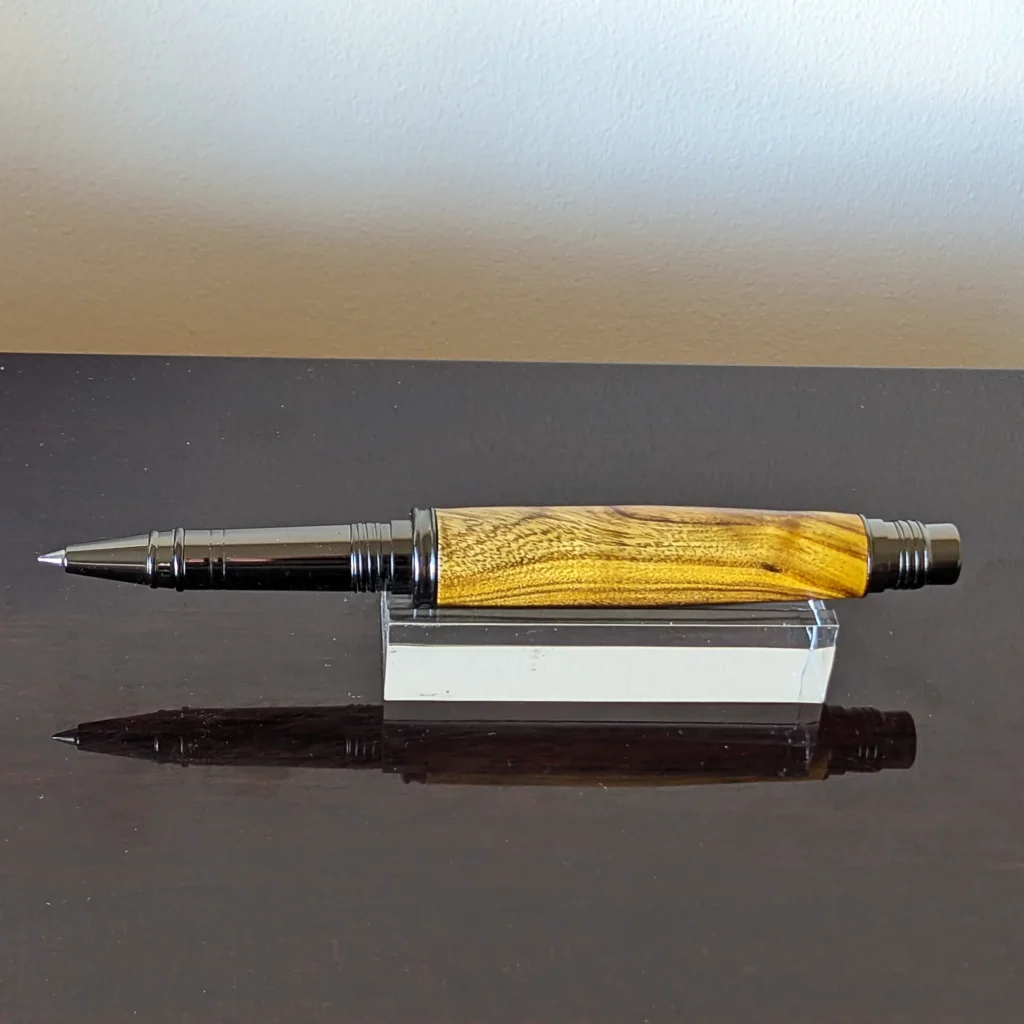 Laburnum Rollerball Pen with Gun Metal Fittings (831)