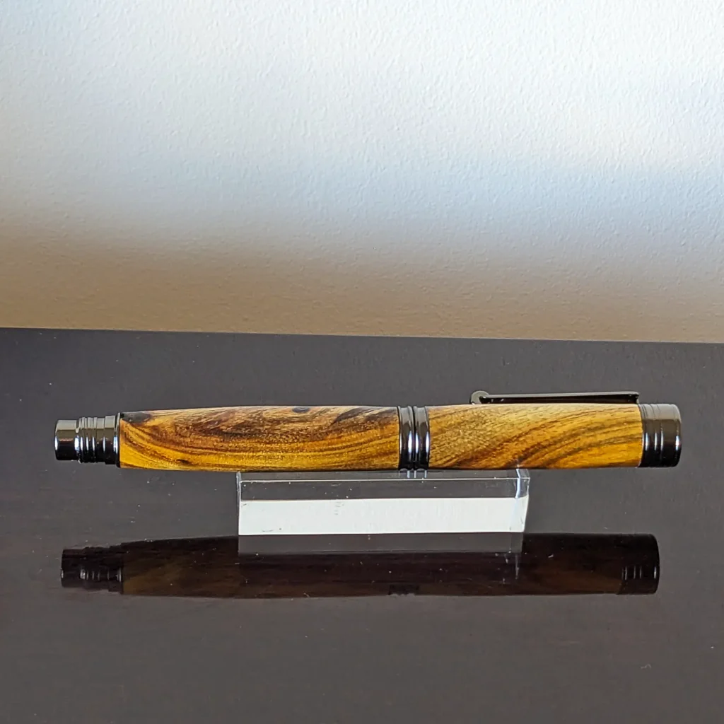 Laburnum Rollerball Pen with Gun Metal Fittings (831)