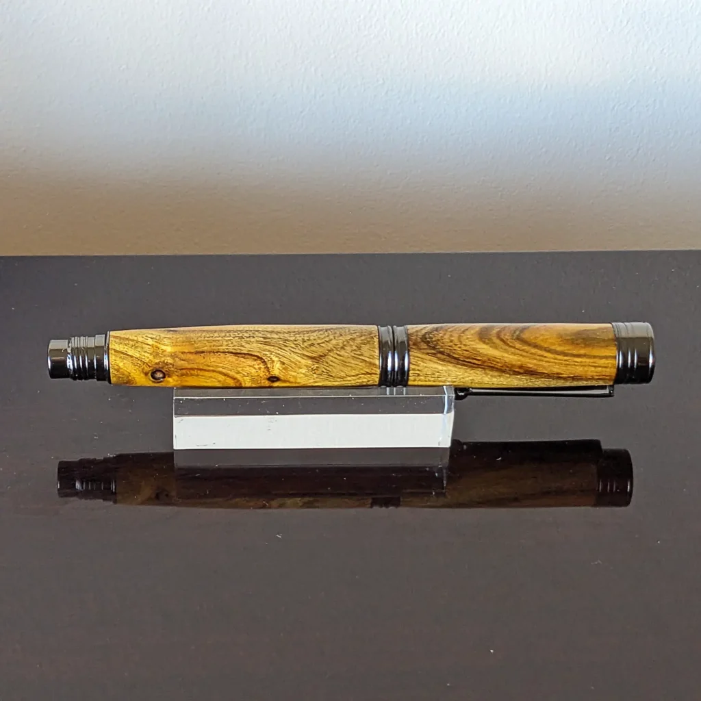 Laburnum Rollerball Pen with Gun Metal Fittings (831)