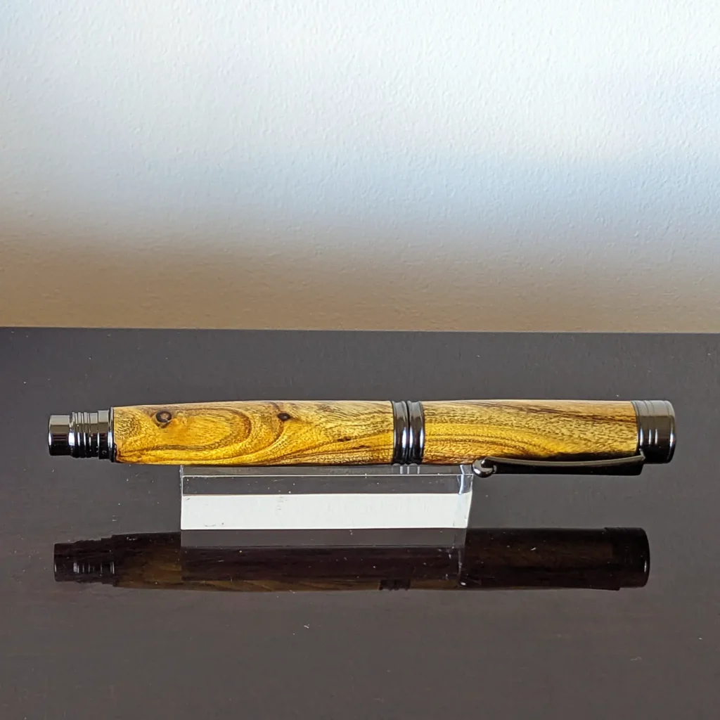 Laburnum Rollerball Pen with Gun Metal Fittings (831)