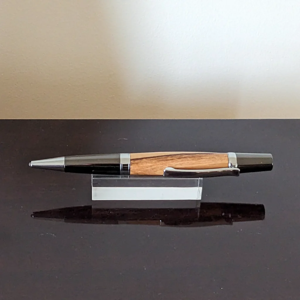 Olive Ballpoint Pen with Gun Metal Fittings (891)