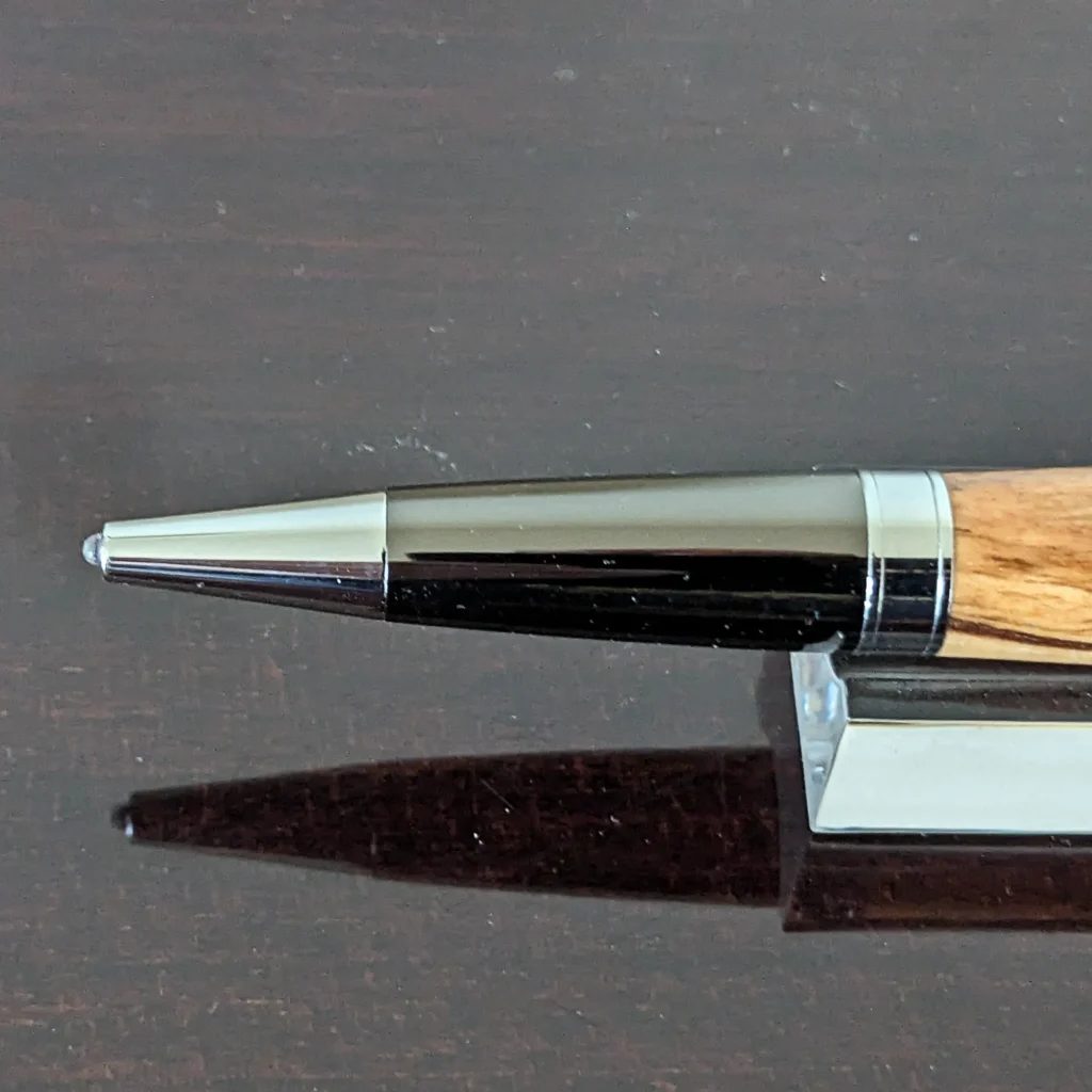 Olive Ballpoint Pen with Gun Metal Fittings (891)