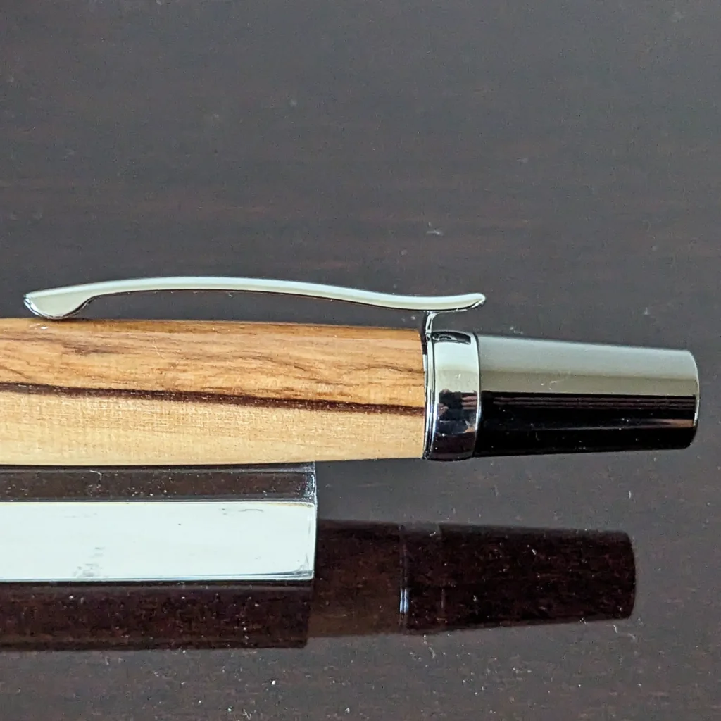 Olive Ballpoint Pen with Gun Metal Fittings (891)