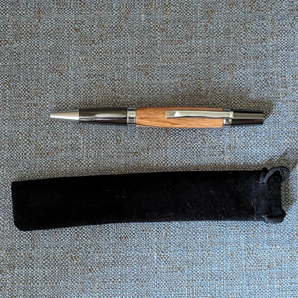 Olive Ballpoint Pen with Gun Metal Fittings (891)