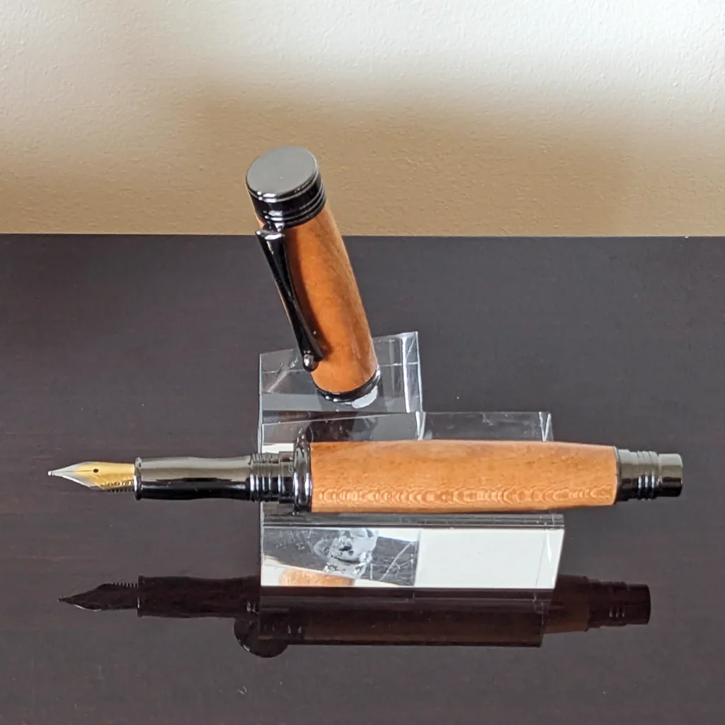 Black Cherry Fountain Pen with Gun Metal Fittings (904)