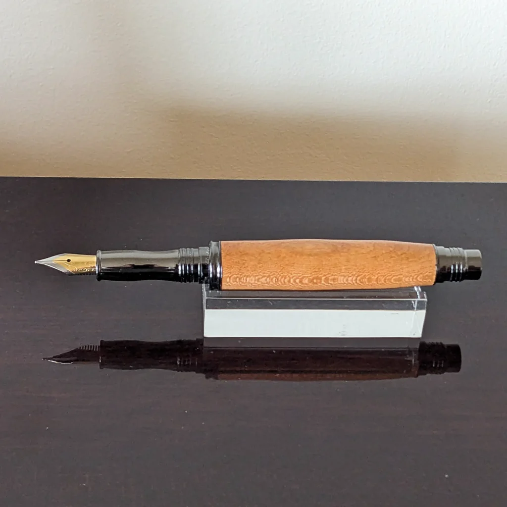 Black Cherry Fountain Pen with Gun Metal Fittings (904)