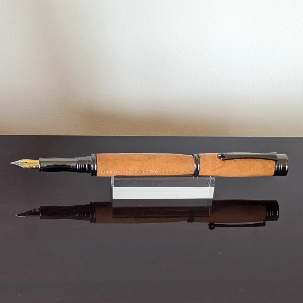 Black Cherry Fountain Pen with Gun Metal Fittings (904)