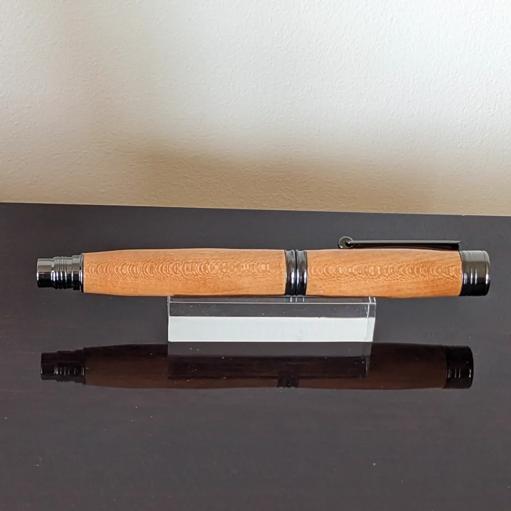 Black Cherry Fountain Pen with Gun Metal Fittings (904)