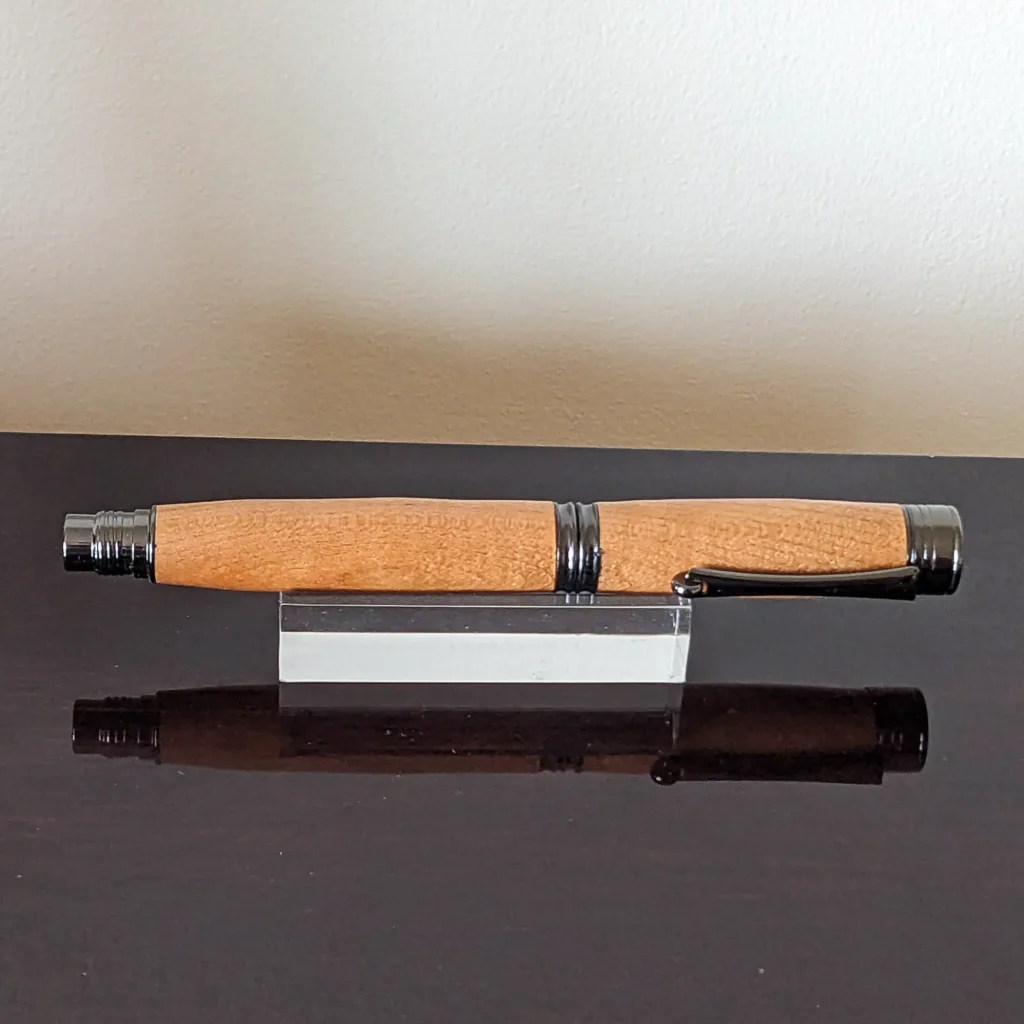 Black Cherry Fountain Pen with Gun Metal Fittings (904)