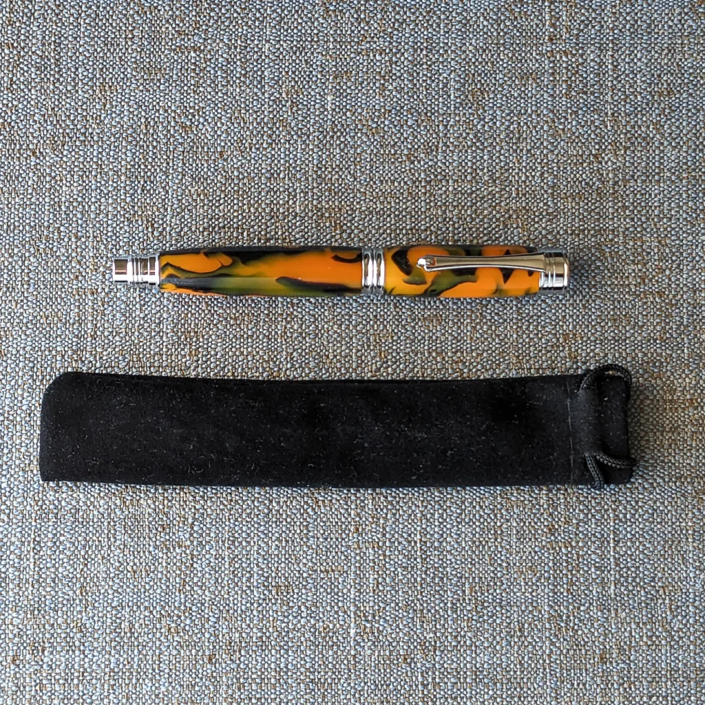 Multicoloured Rollerball Pen with Chrome Plated Fittings (912)