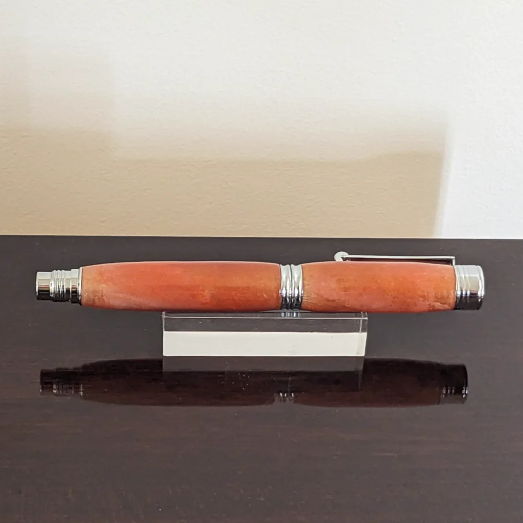 Copper Fountain Pen with Chrome Fittings (924)