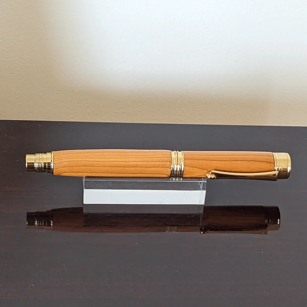 Yew Fountain Pen with Gold Plated Fittings (925)