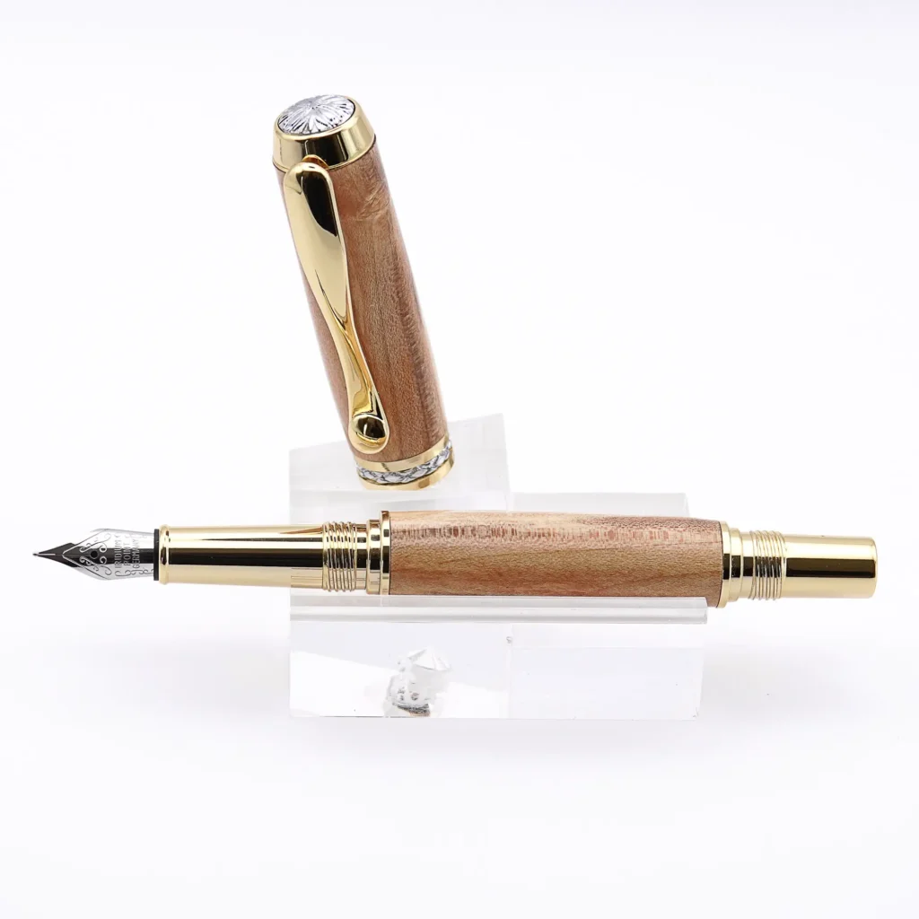 Maple Mid Range Fountain Pen with Gold Plated Fittings (801)