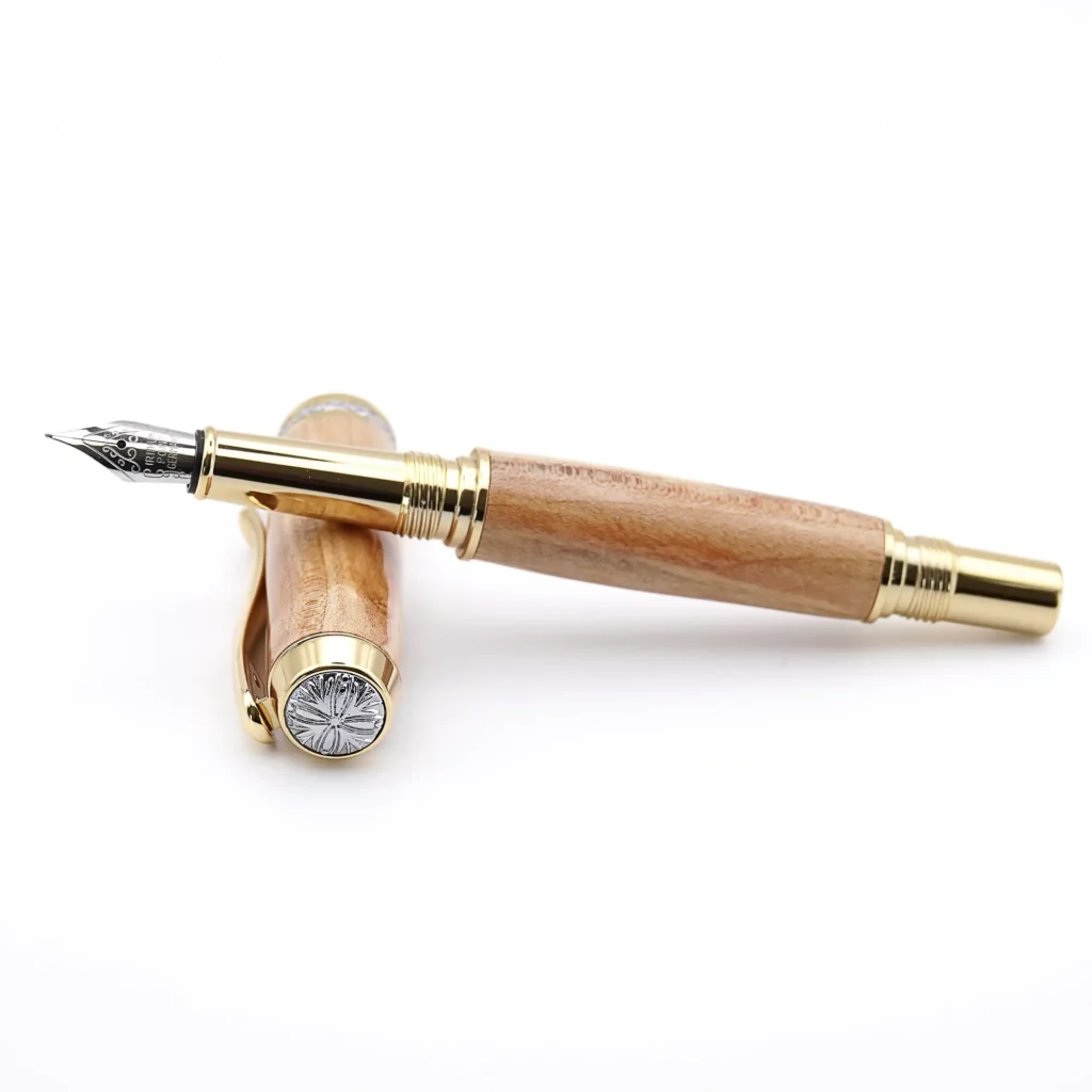 Maple Mid Range Fountain Pen with Gold Plated Fittings (801)