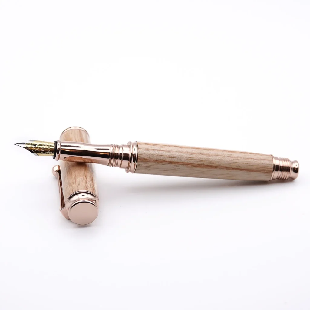 Ash Fountain Pen with Rose Gold Plated Fittings (862)