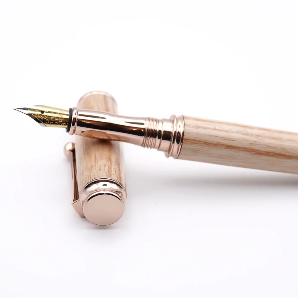 Ash Fountain Pen with Rose Gold Plated Fittings (862)