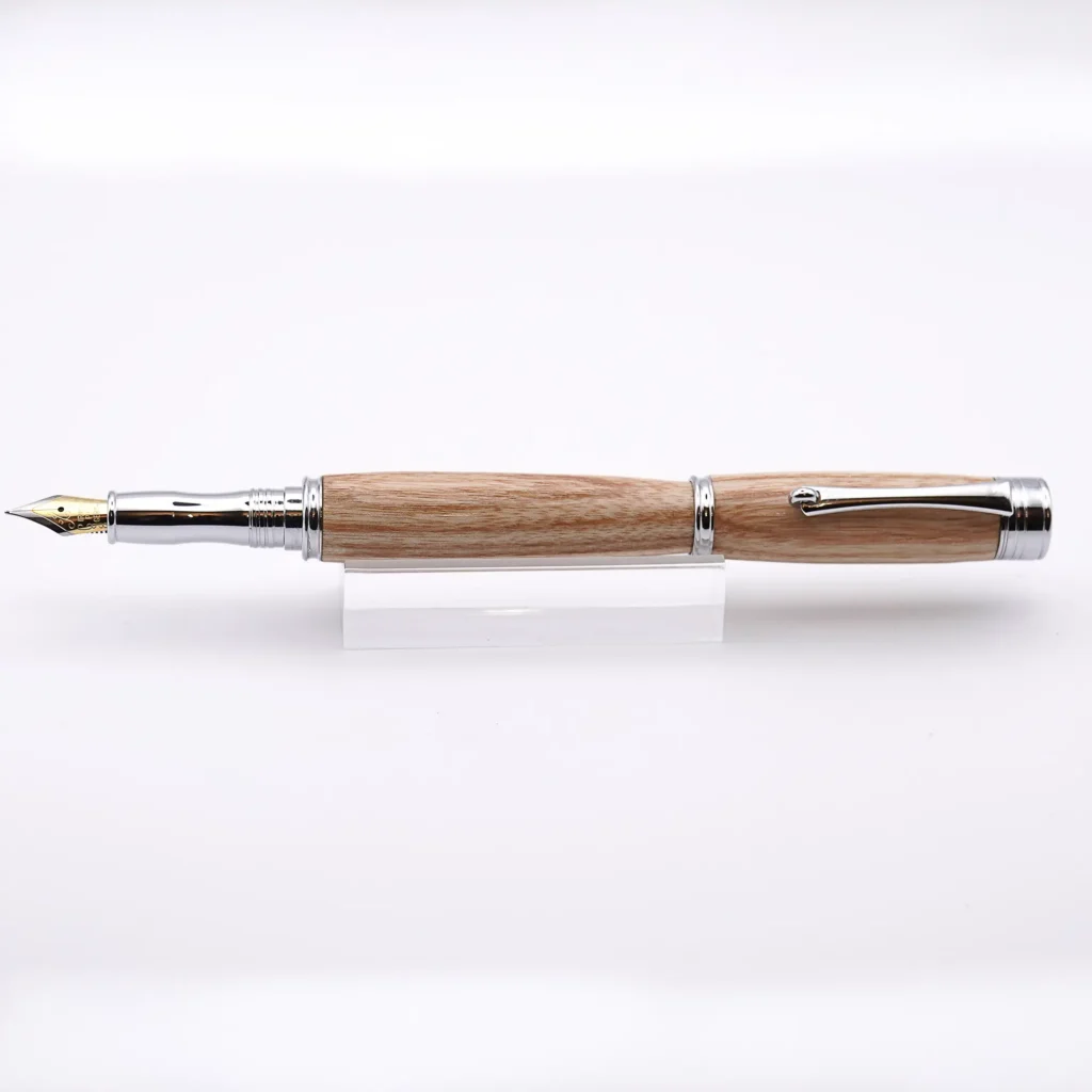 Ash Fountain Pen with Chrome Plated Fittings (914)