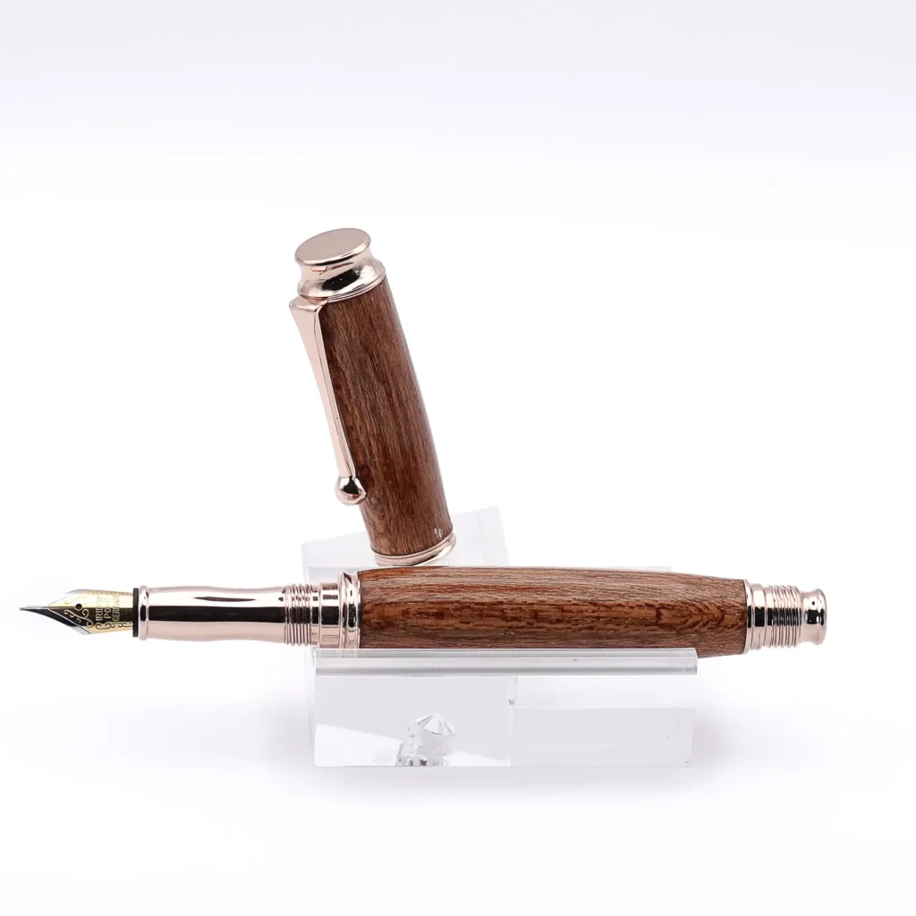 Sapele Fountain Pen with Gold Plated Fittings (535)
